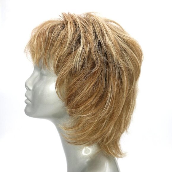 Lexy by Noriko Wig NUTMEG-F Synthetic Bob Bangs Layered Cut Shag Basic Cap - Picture 3 of 7